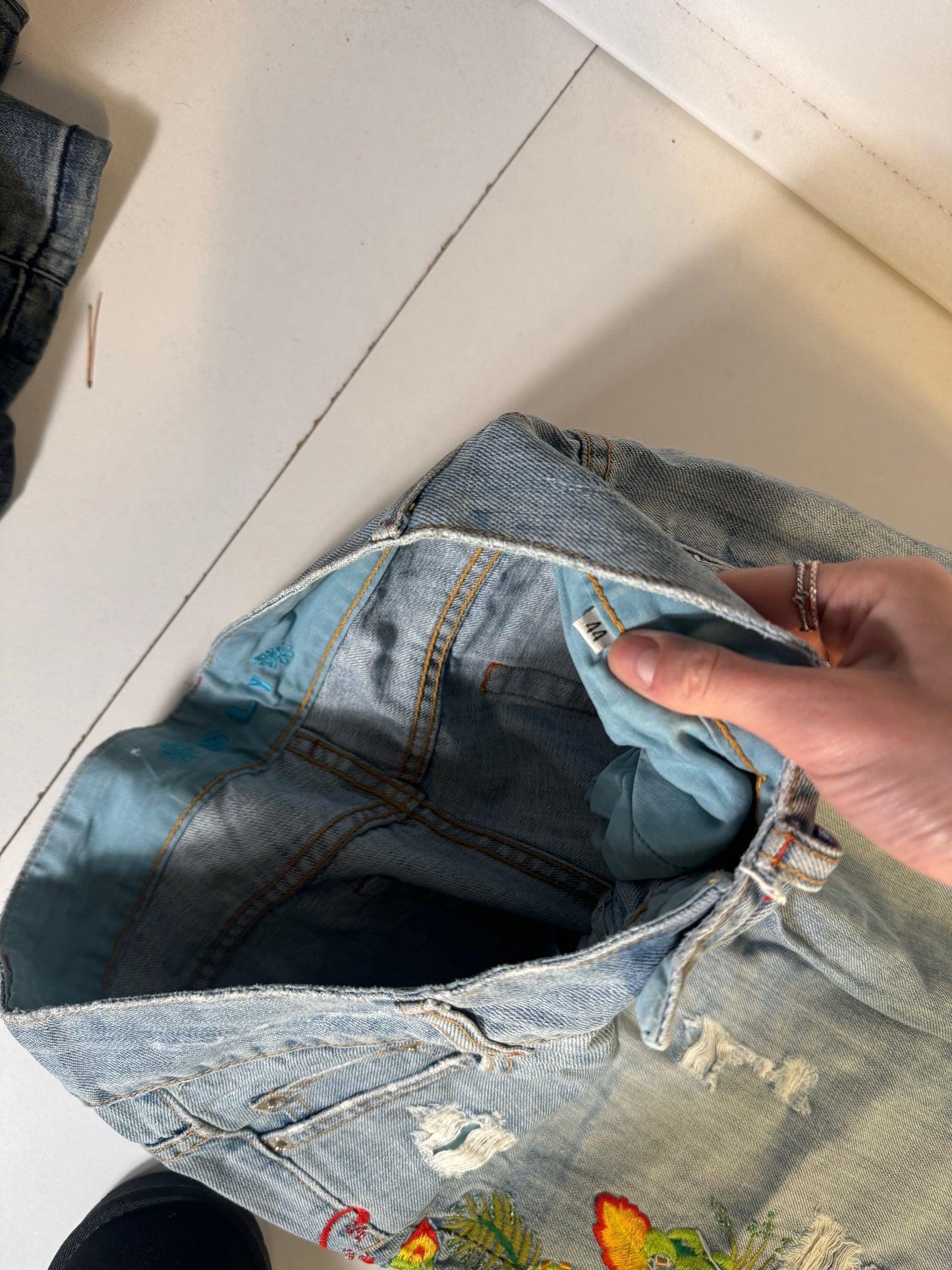 Lågmidjade jeans stl: S