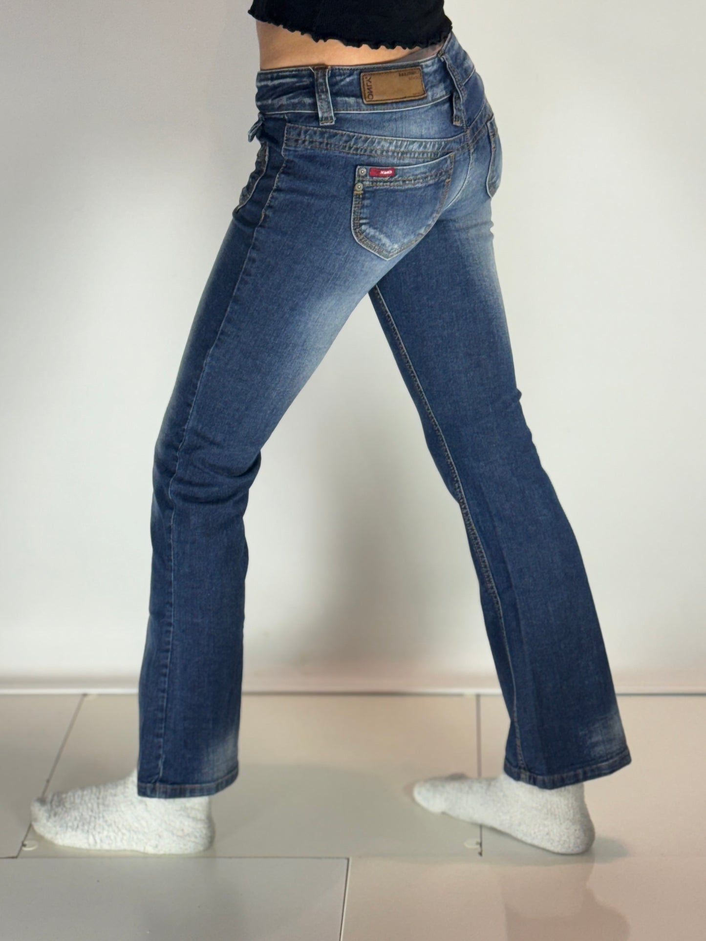Lågmidjade jeans–stl: XS