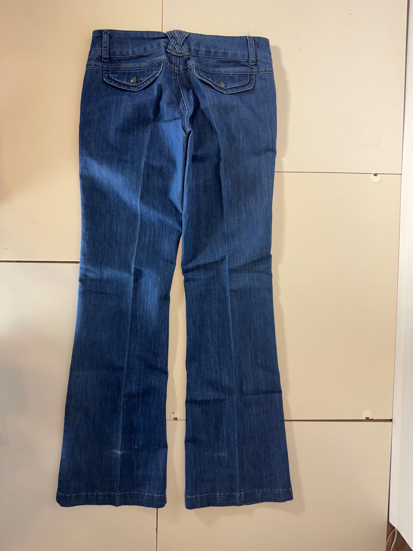 Lågmidjade jeans–stl: S