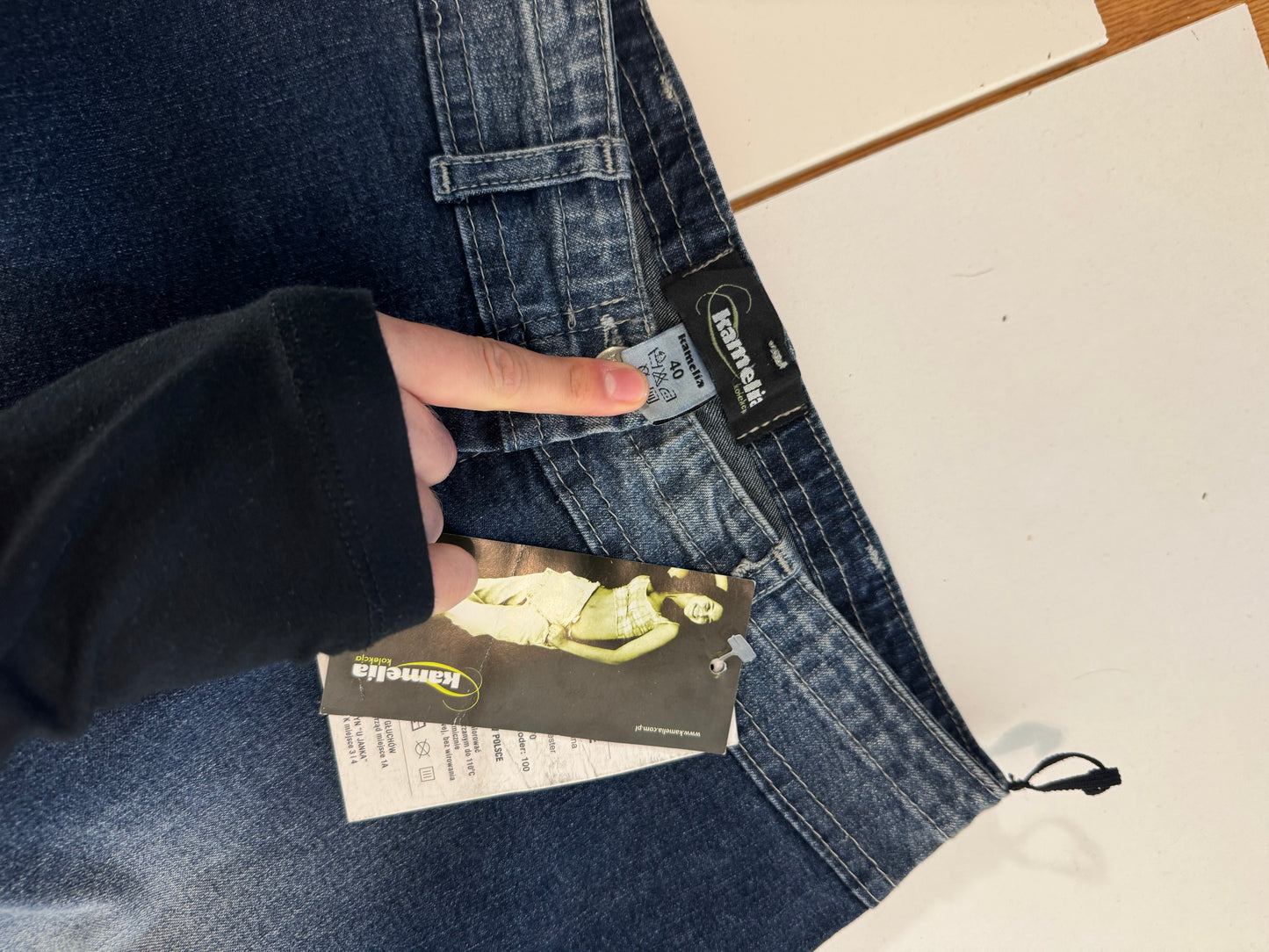 Utsvängda jeans stl: XXS