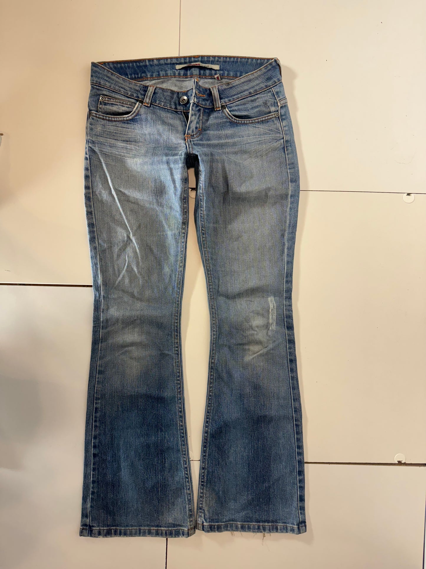 Lågmidjade jeans–stl: S