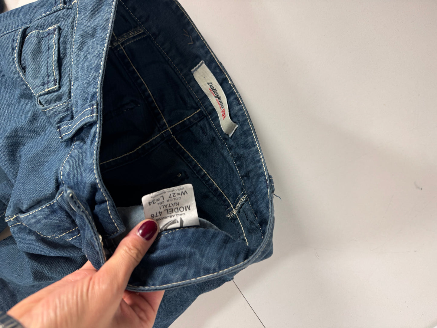 Lågmidjade jeans stl: XXS (W27/L34)