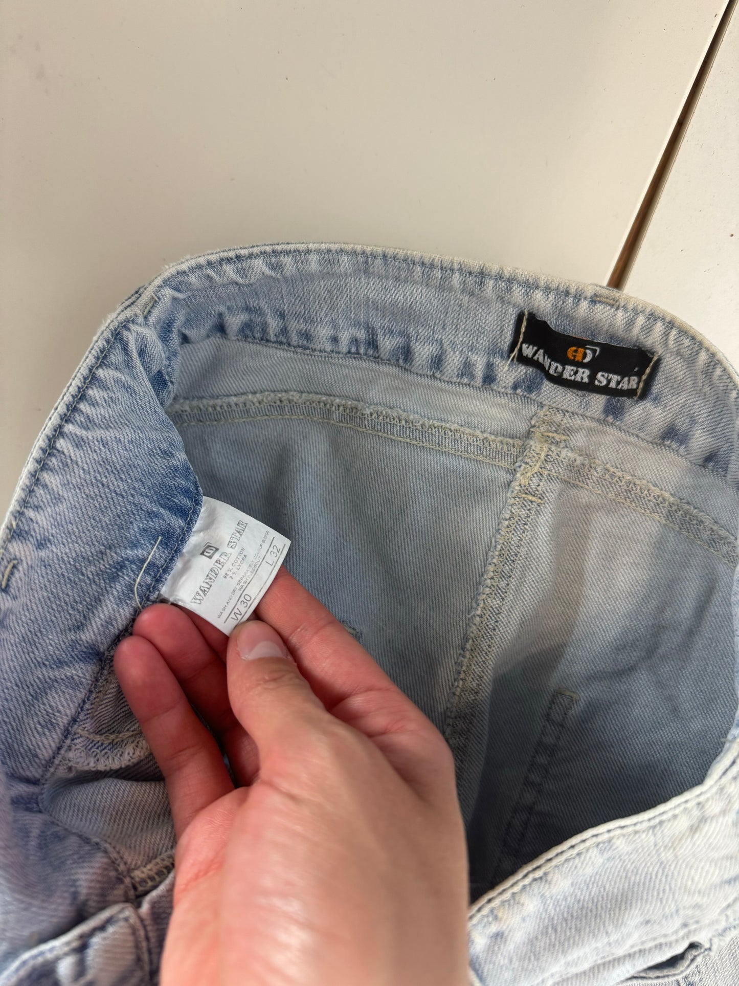 Lågmidjade jeans–stl: XS