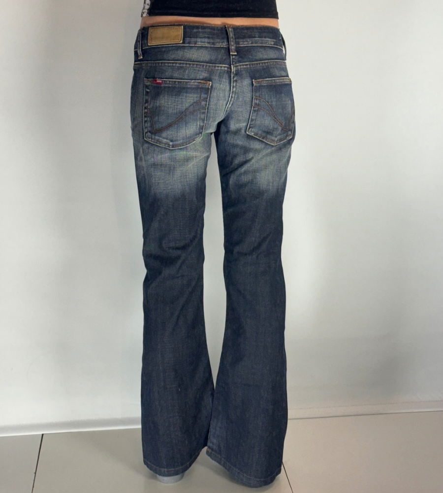 Lågmidjade jeans–stl: S