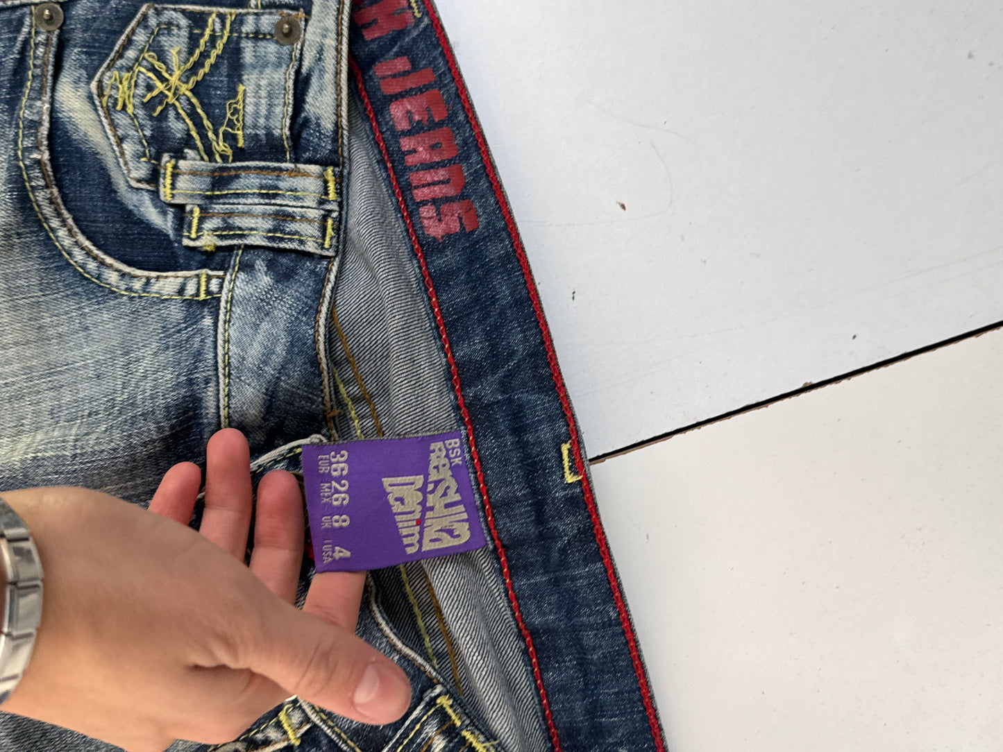Lavtaljede jeans str: S