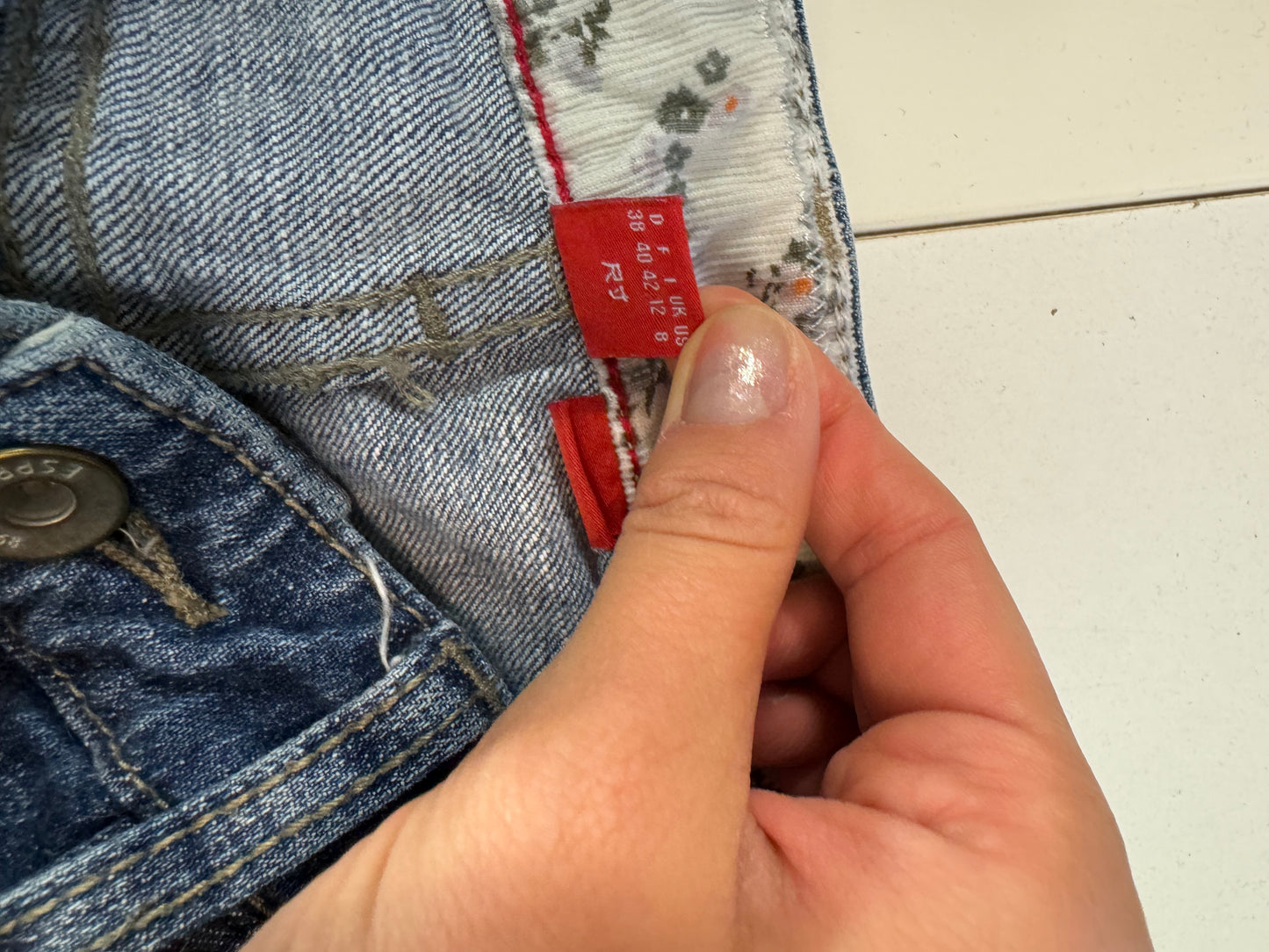 Lågmidjade jeans stl: S