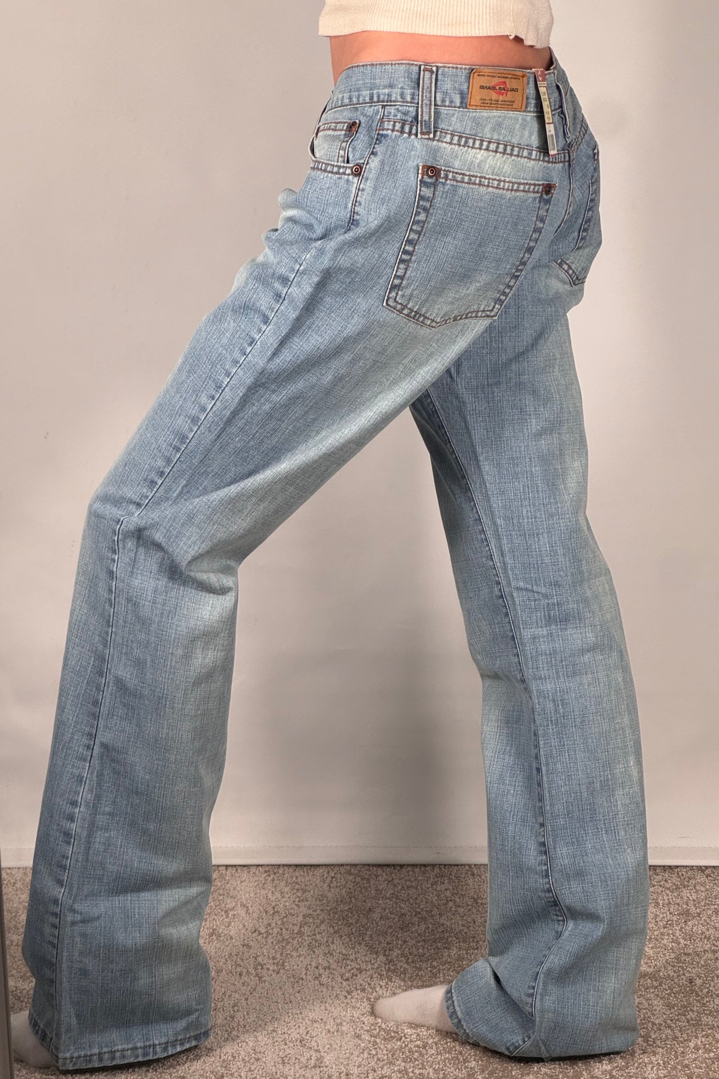 Lavtaljede jeans str: S