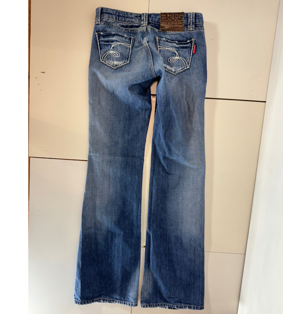 Lågmidjade jeans–stl: XS