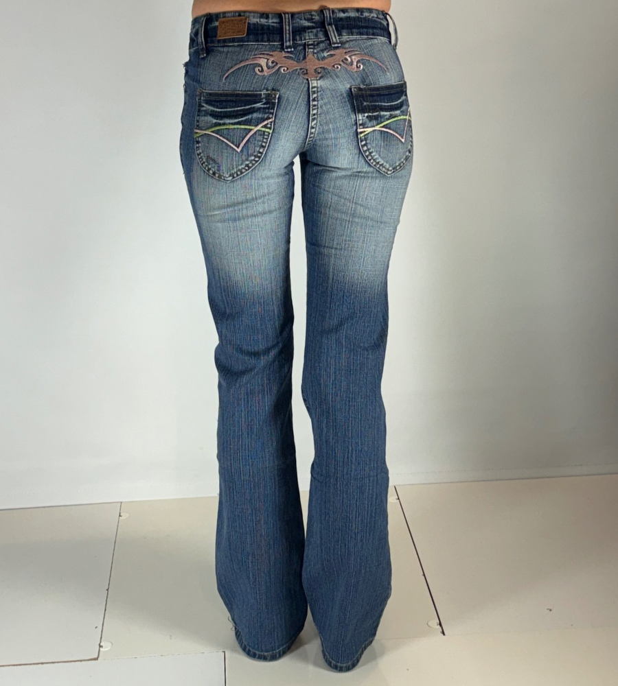 Lågmidjade jeans–stl: XS
