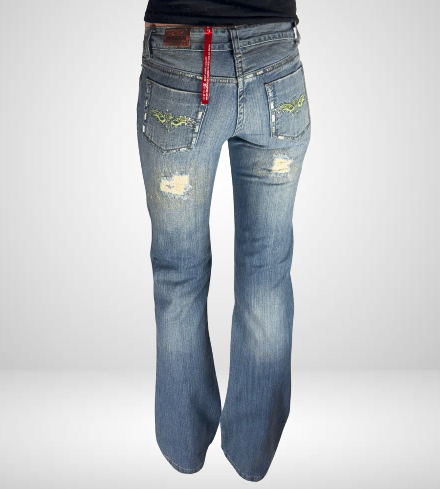 Lågmidjade jeans–stl: XXS