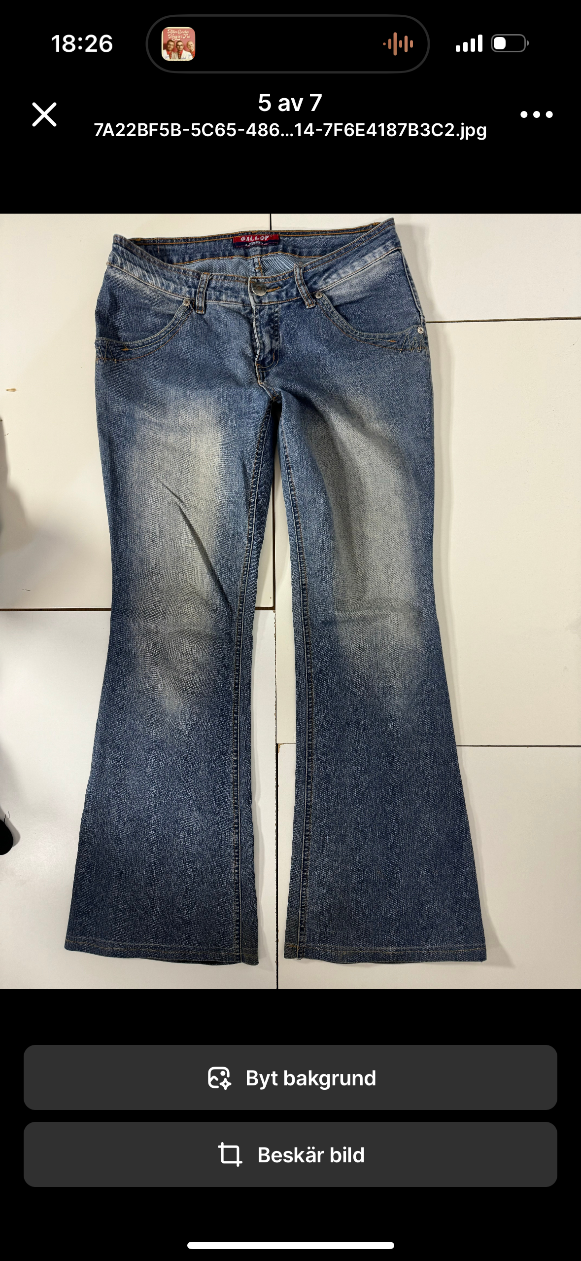Lågmidjade jeans stl: M