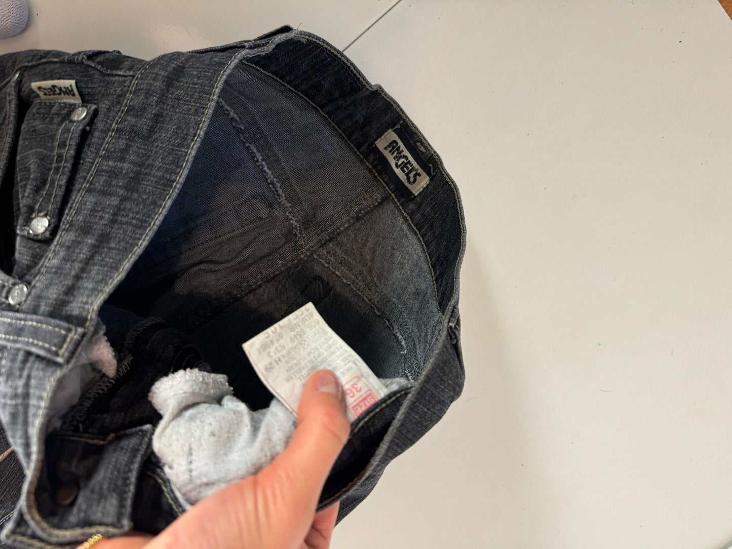 Utsvängda jeans stl: S