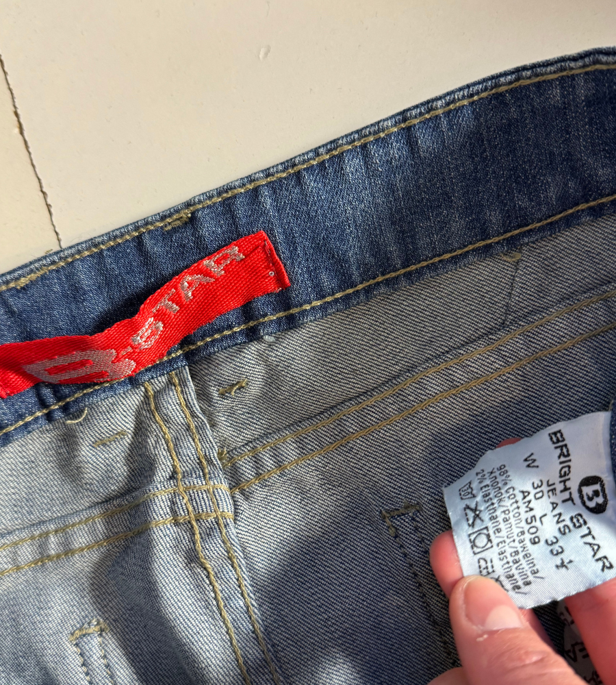 Lågmidjade jeans–stl: S