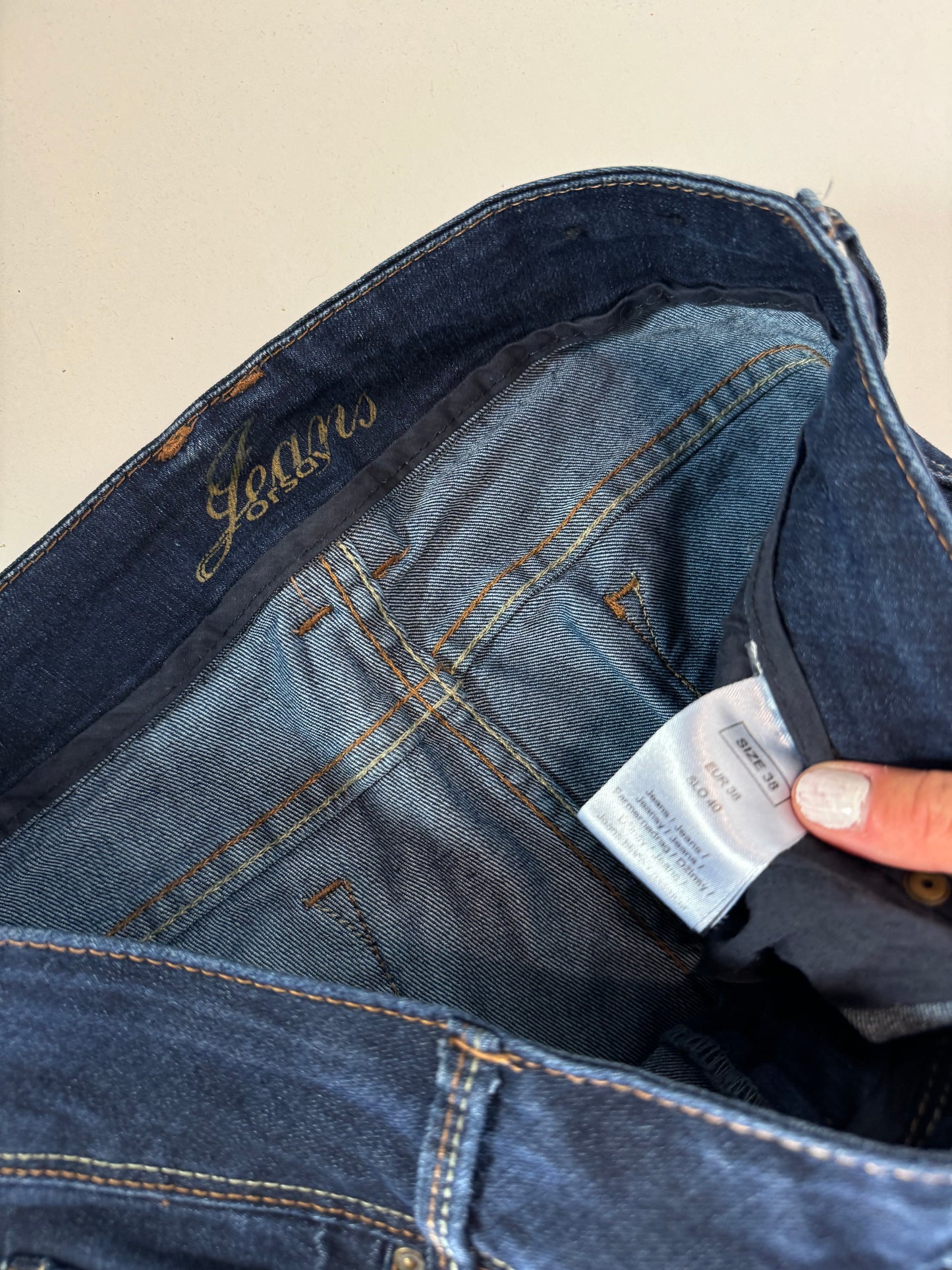 Lågmidjade jeans–stl: M