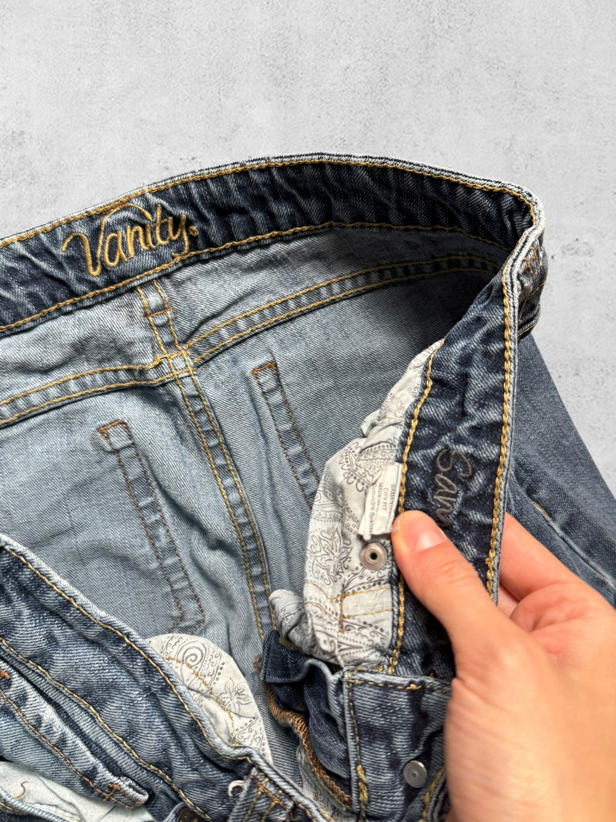 Lågmidjade jeans stl: S