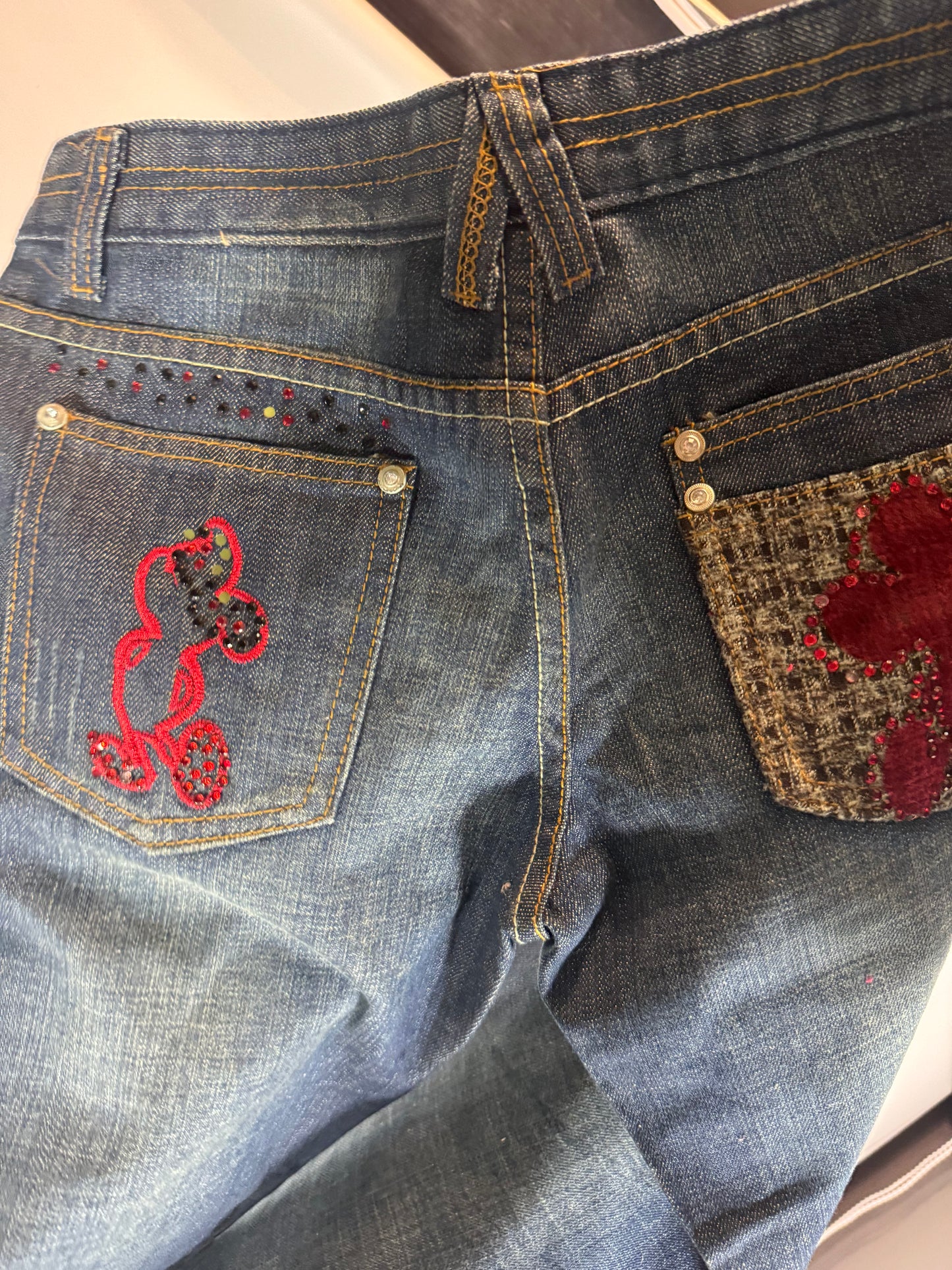 Lågmidjade jeans stl: S