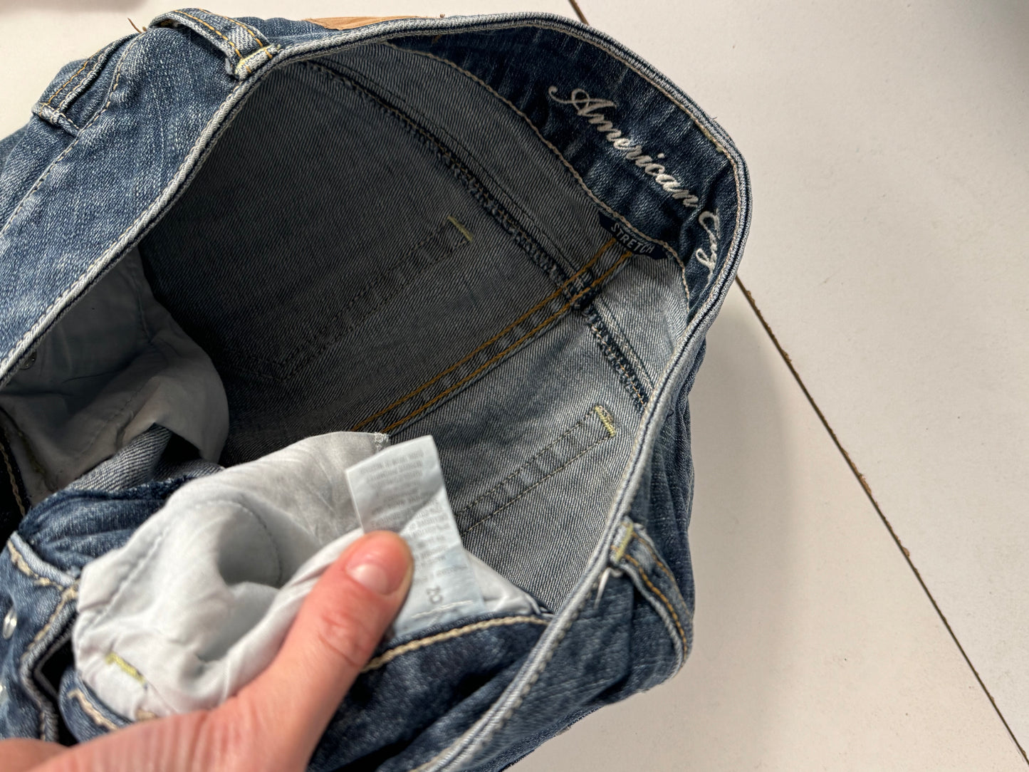 Lavt-sittende jeans str: XS
