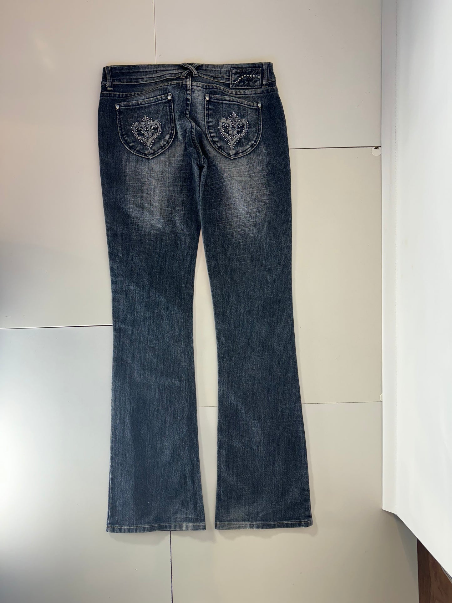 Lågmidjade jeans–stl: XS