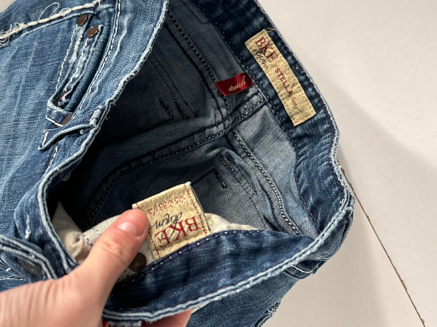 Lavt-sittende jeans str: XS