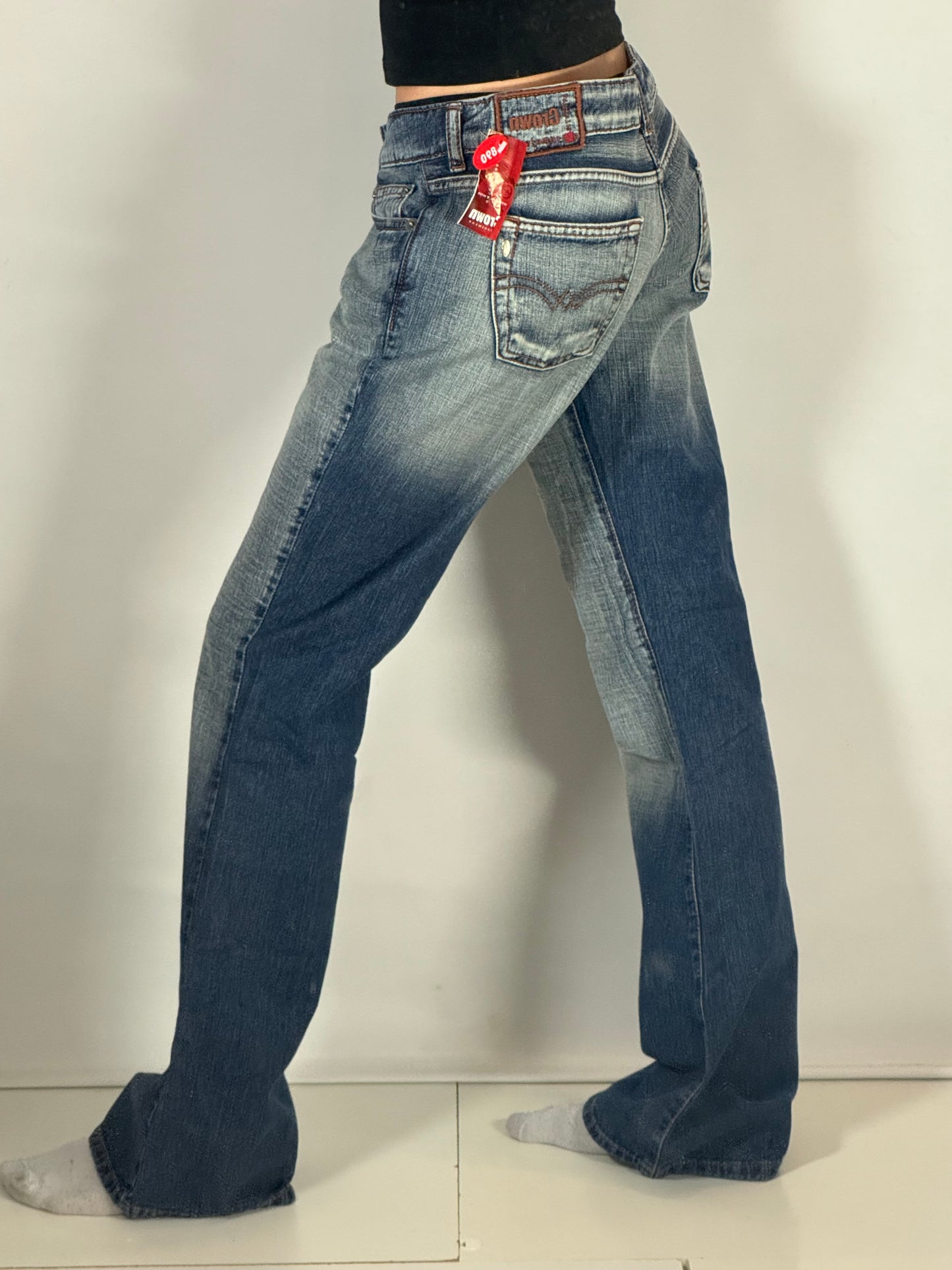 Lågmidjade jeans stl: S/M