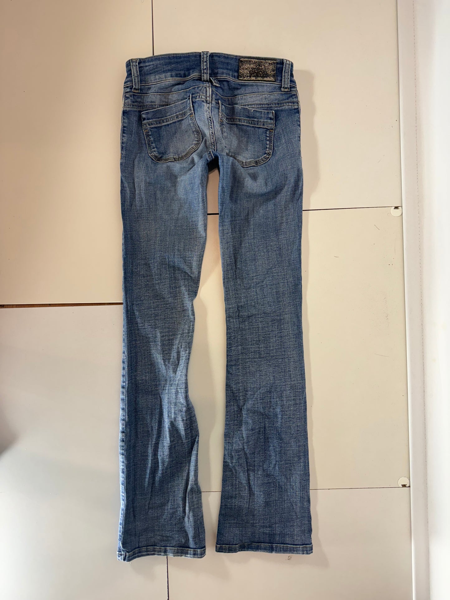 Lågmidjade jeans–stl: XS