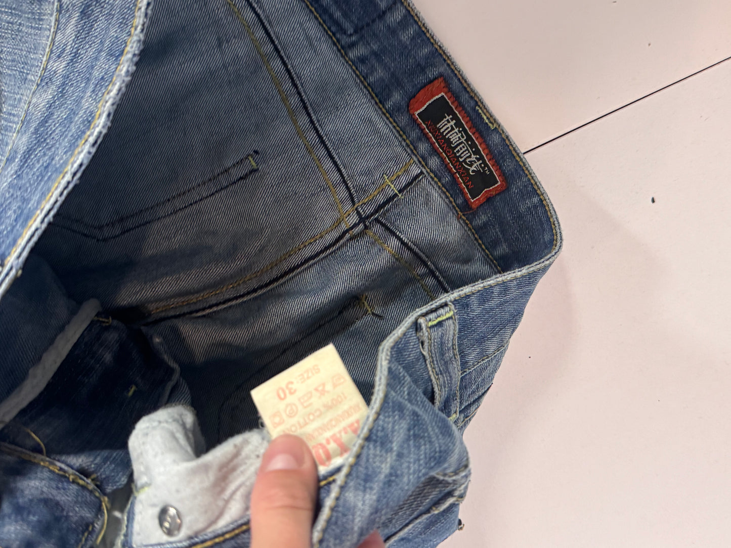 Lågmidjade jeans stl: M