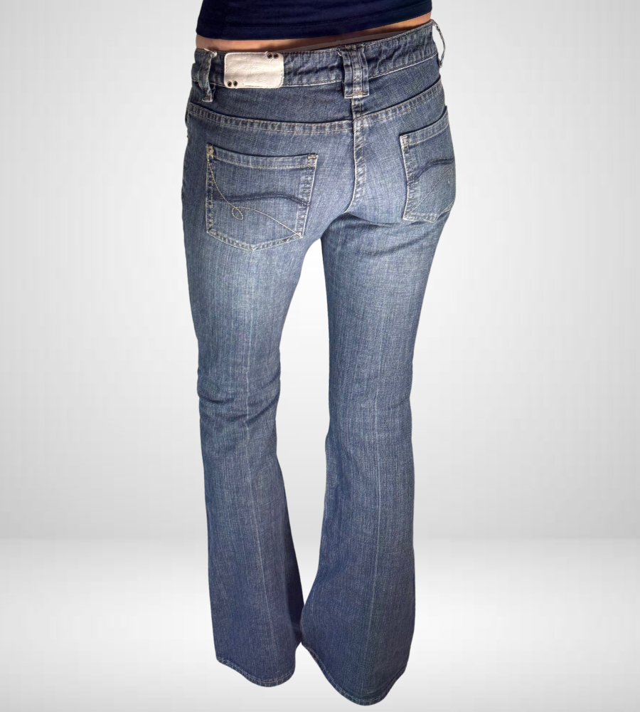 Lågmidjade jeans–stl: XS