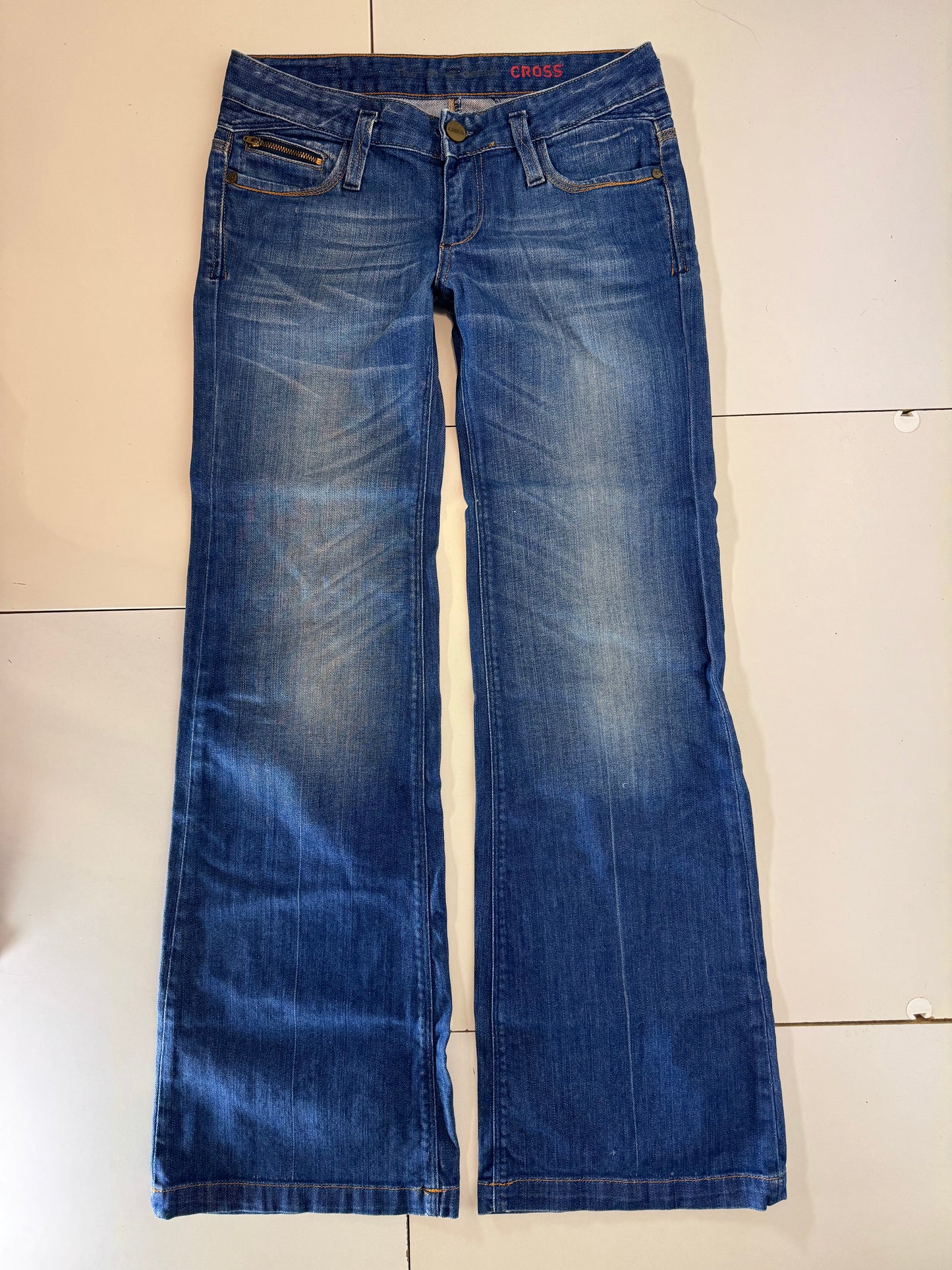 Lågmidjade jeans–stl: S