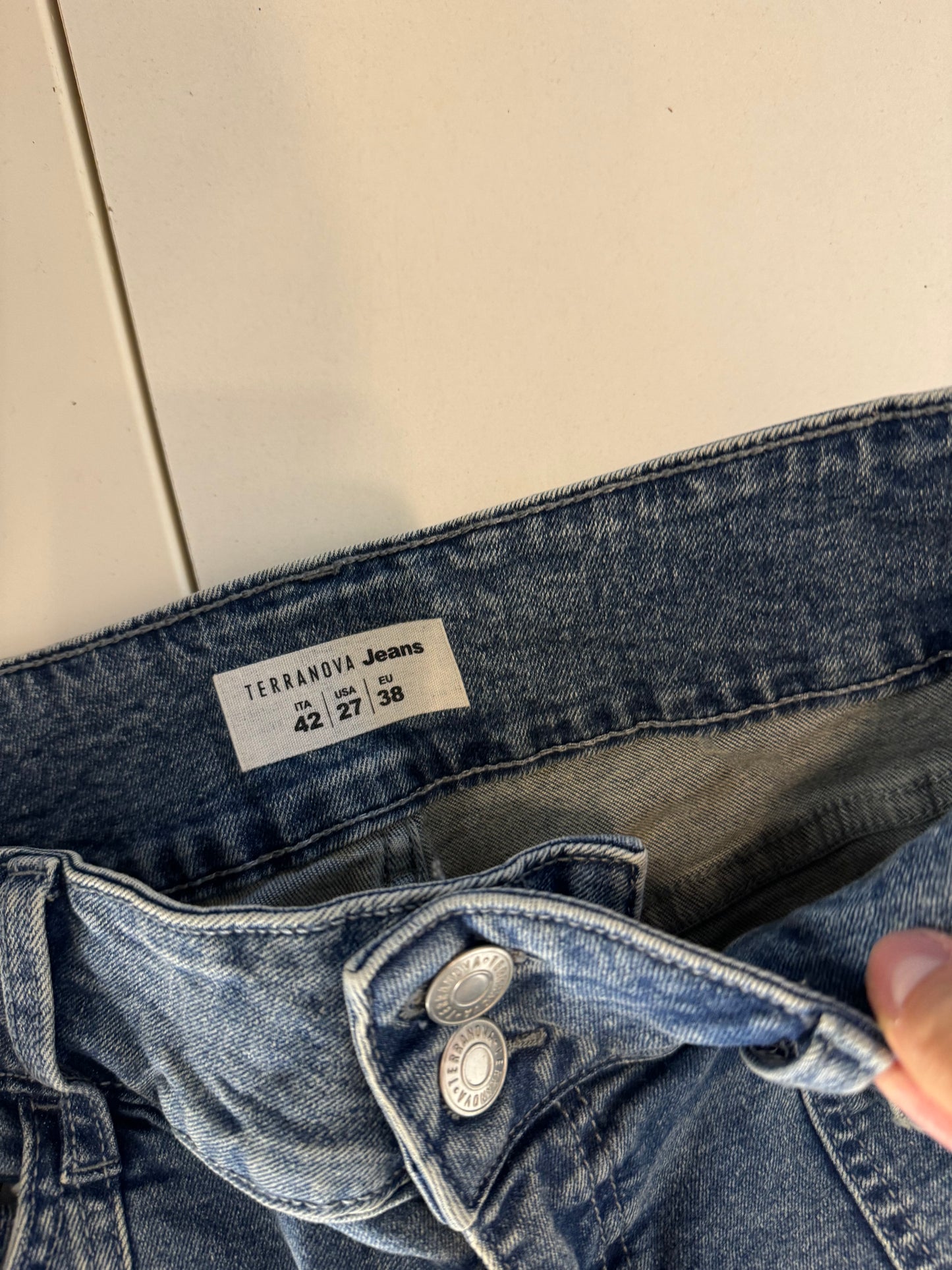 Lågmidjade jeans-stl: S