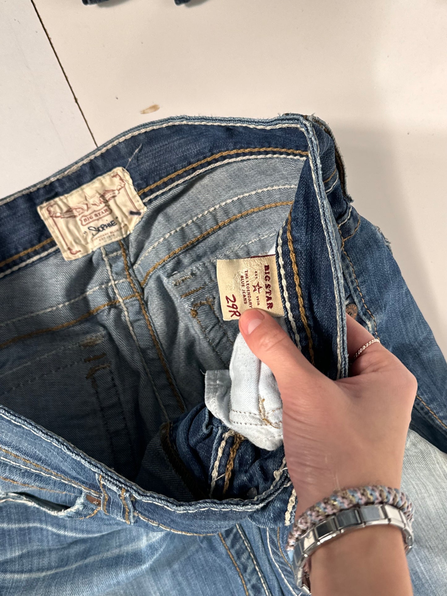 Lågmidjade jeans stl: M