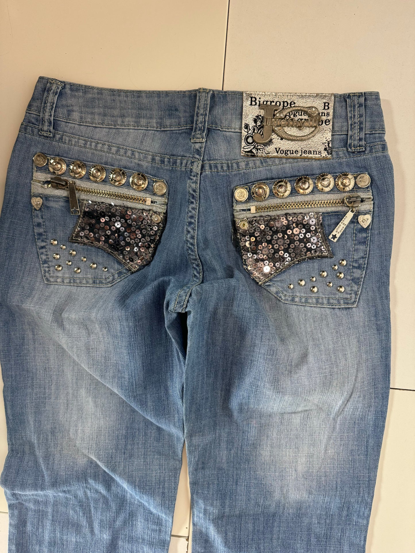 Lågmidjade jeans stl: S