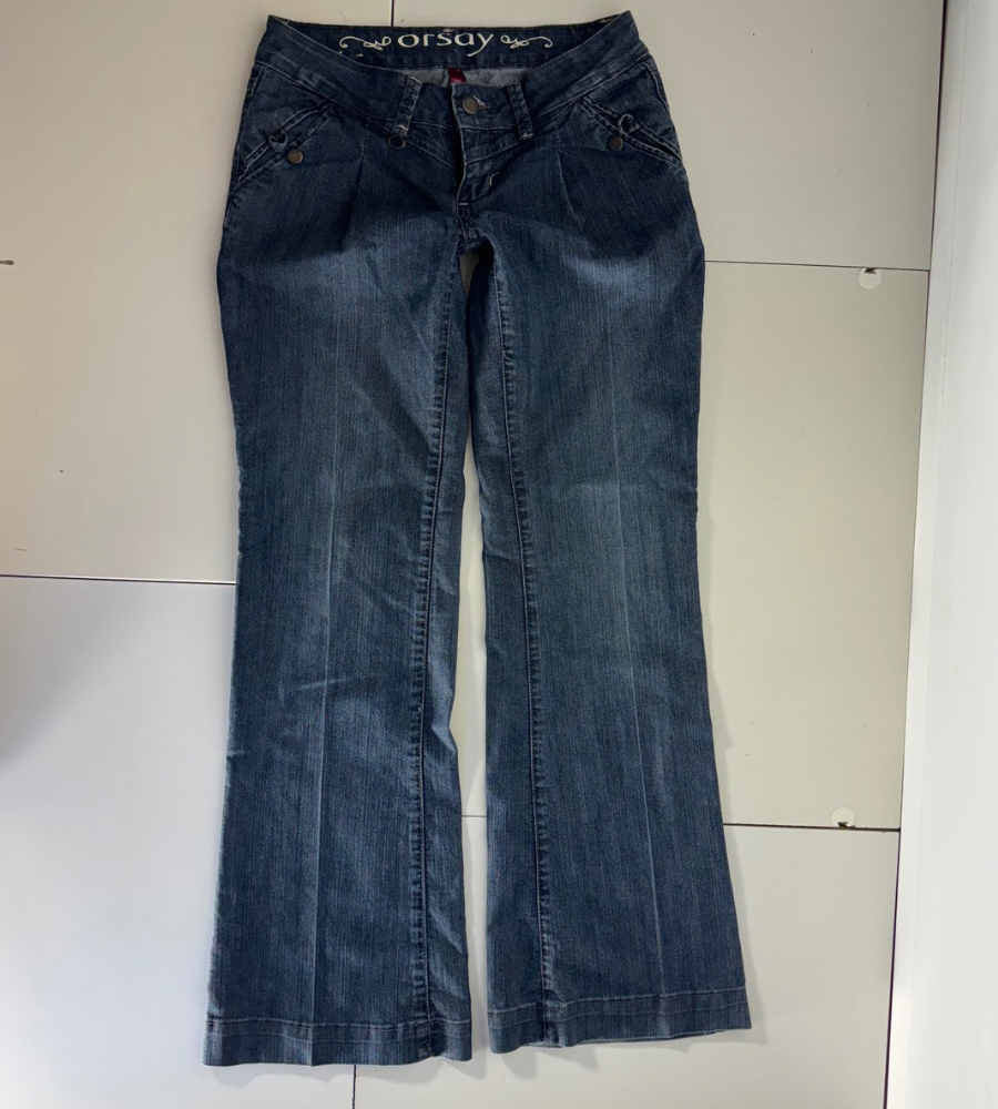 Lågmidjade jeans–stl: S