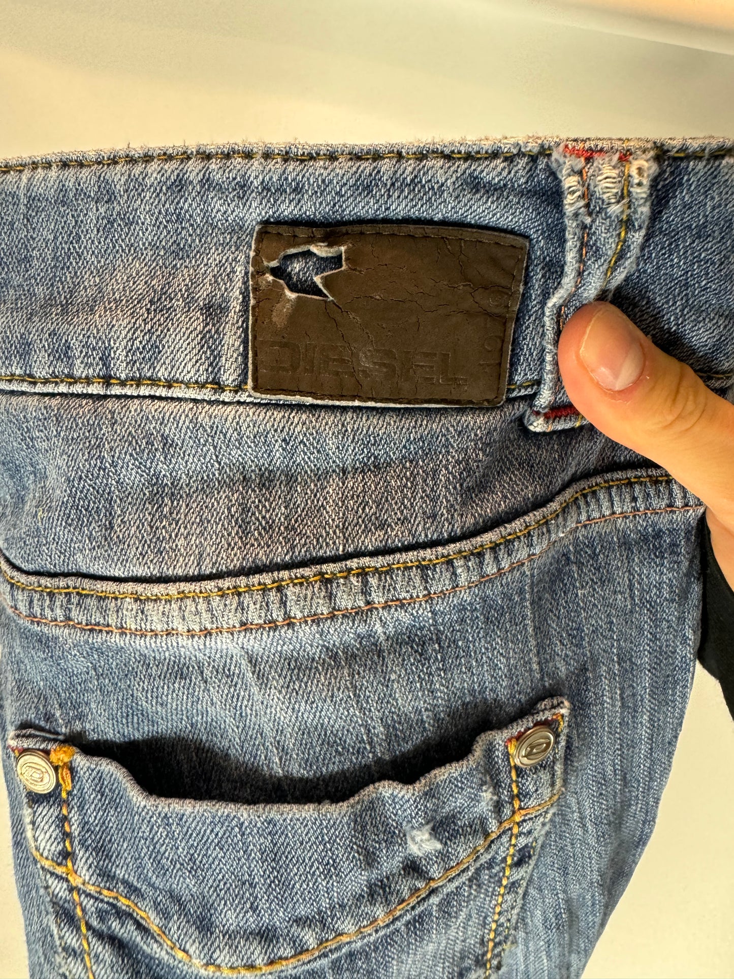 Lågmidjade jeans-stl: S