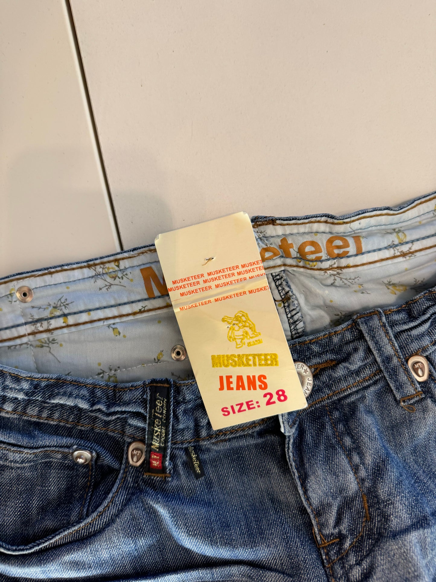 Lågmidjade jeans–stl: XS