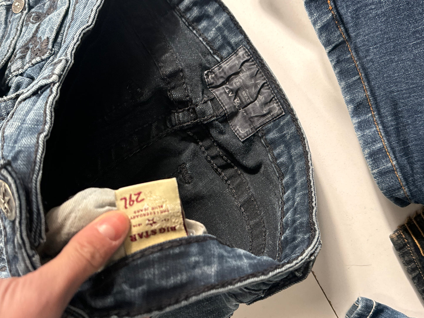 Lavtaljede jeans str: S