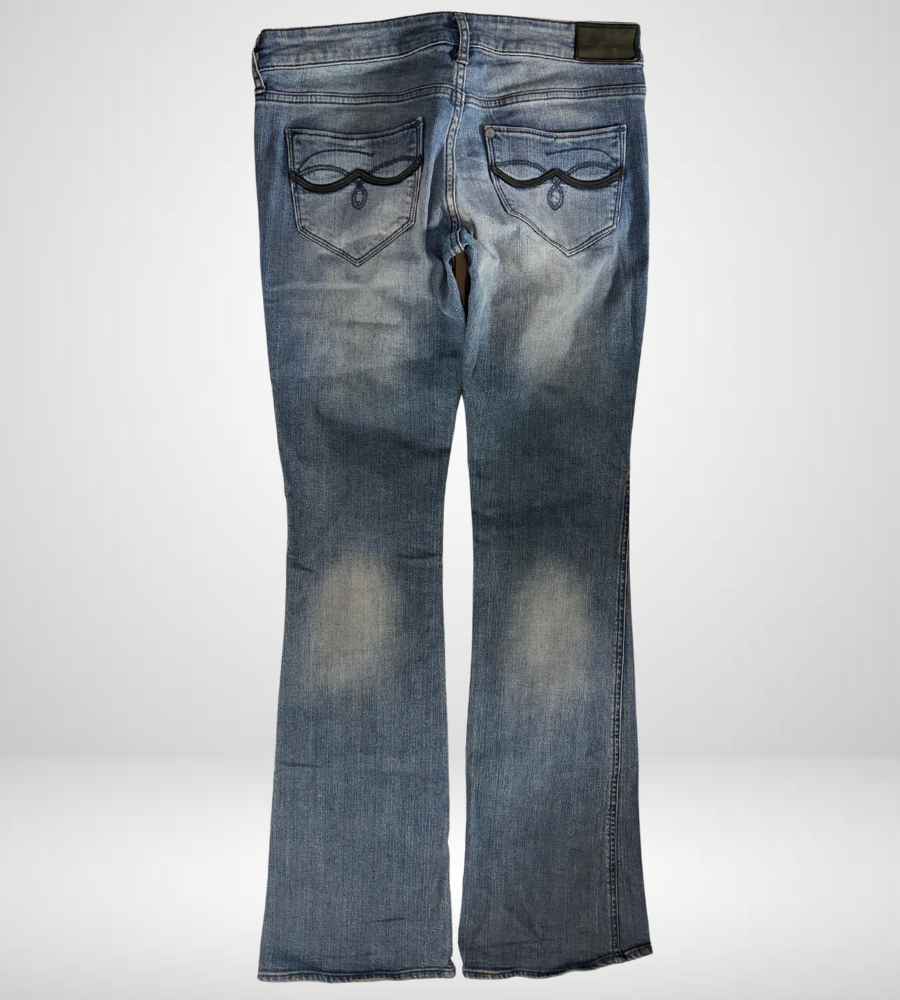 Lågmidjade jeans–stl: S/M