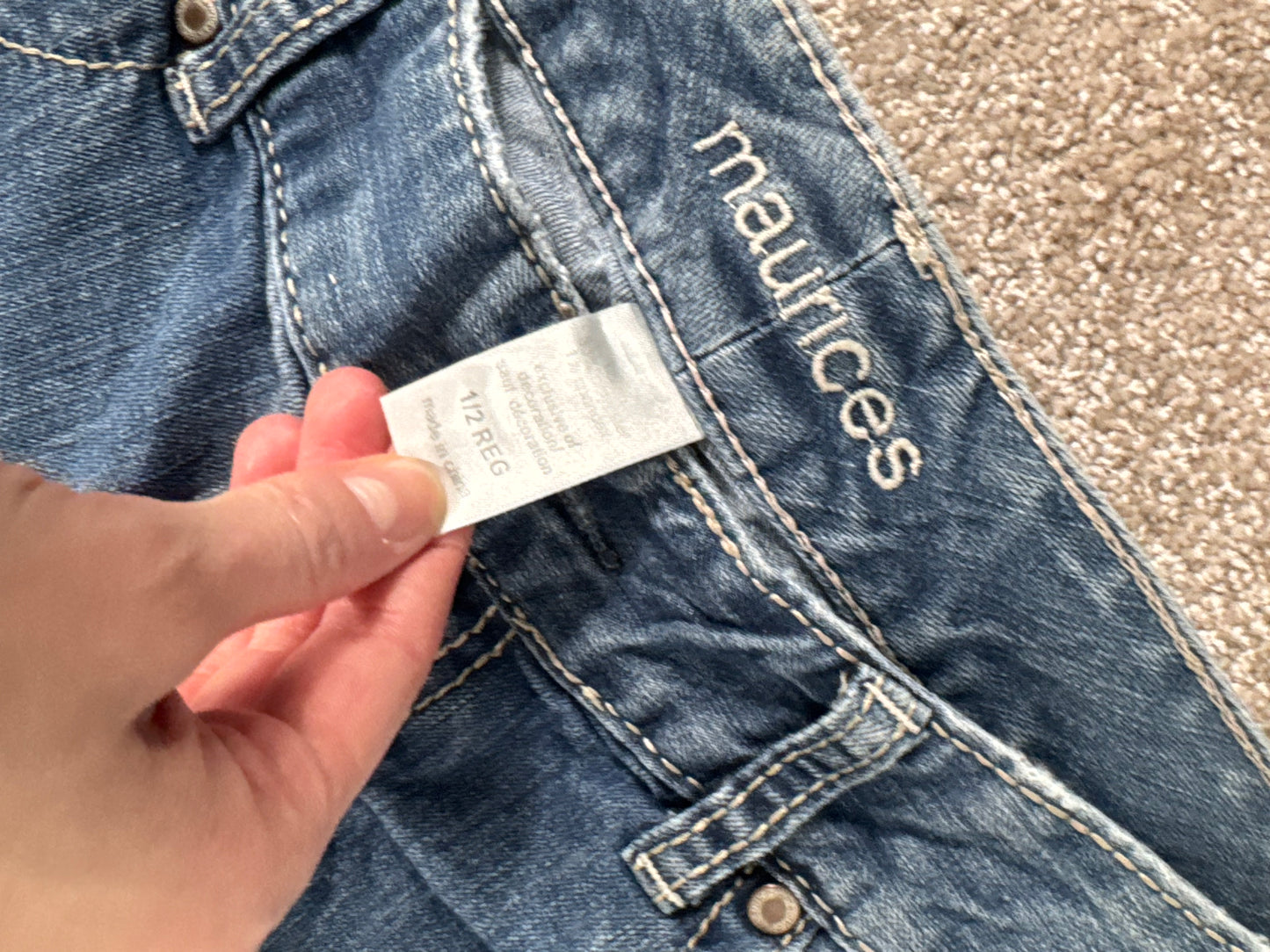 Lågmidjade jeans stl: S