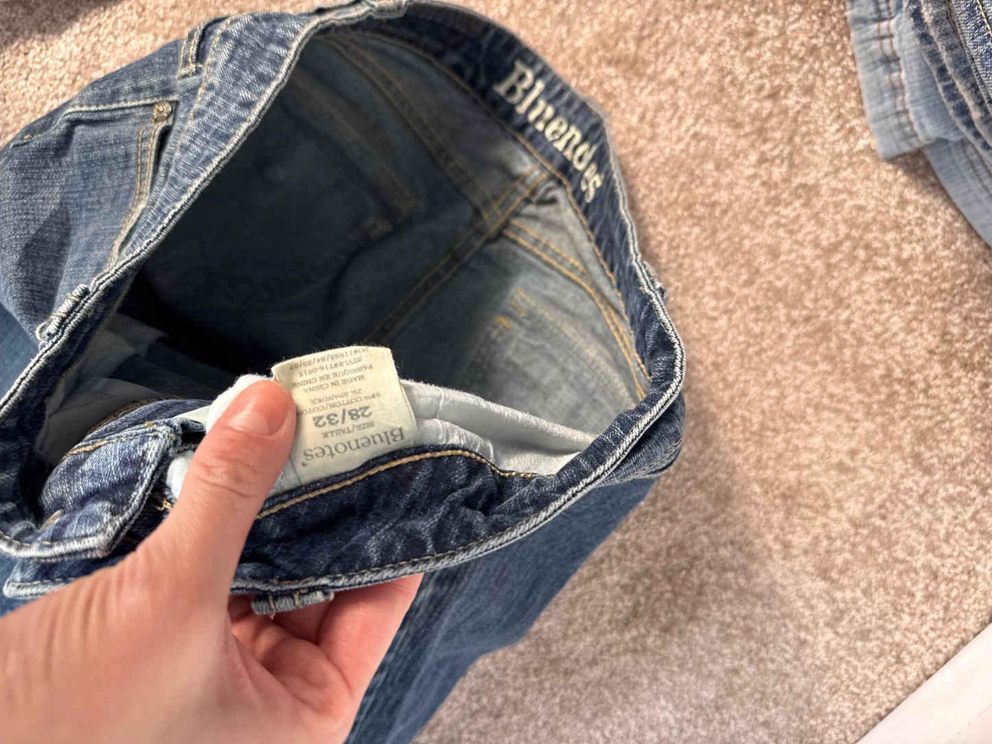 Lågmidjade jeans stl: S