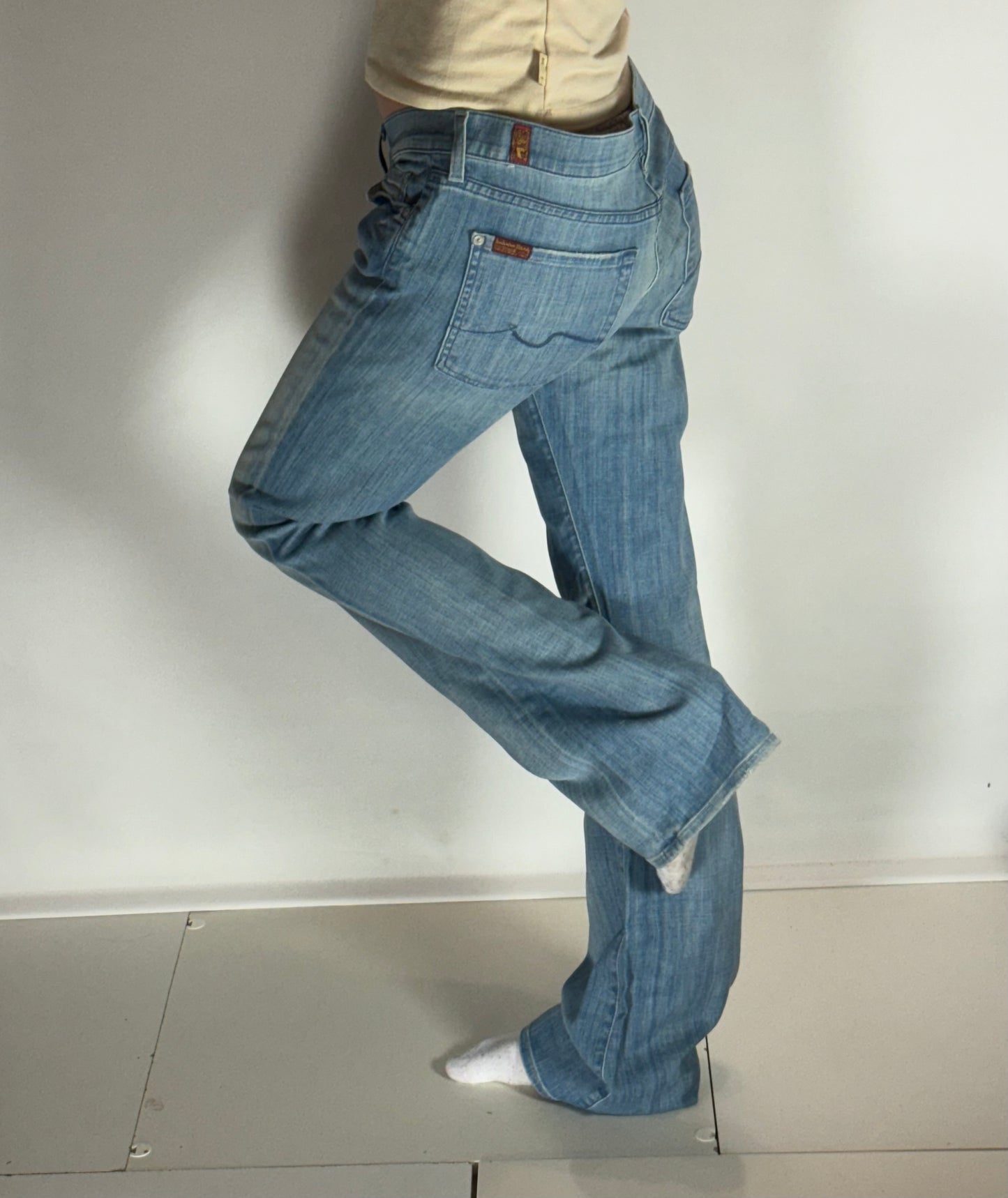 Lågmidjade jeans–stl: M/L