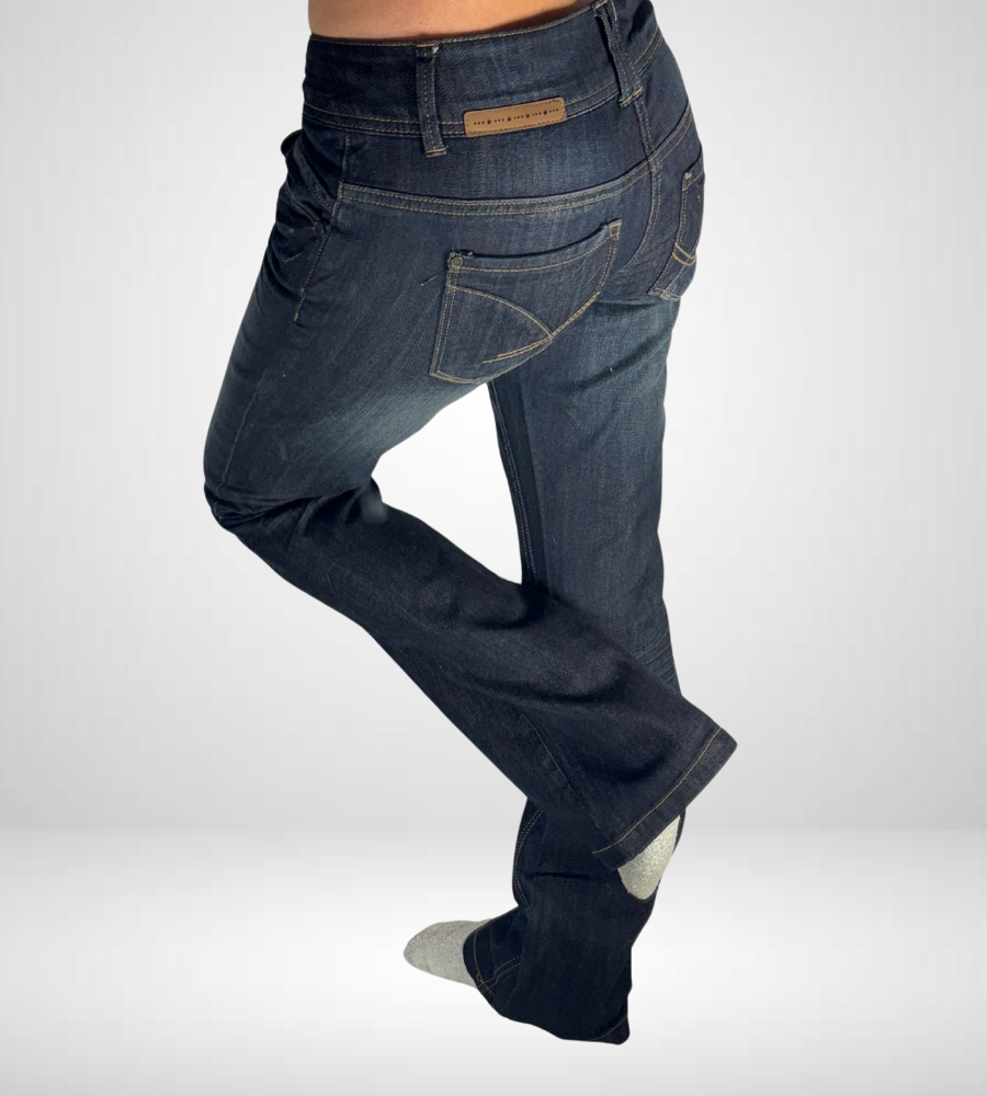 Lågmidjade jeans–stl: S