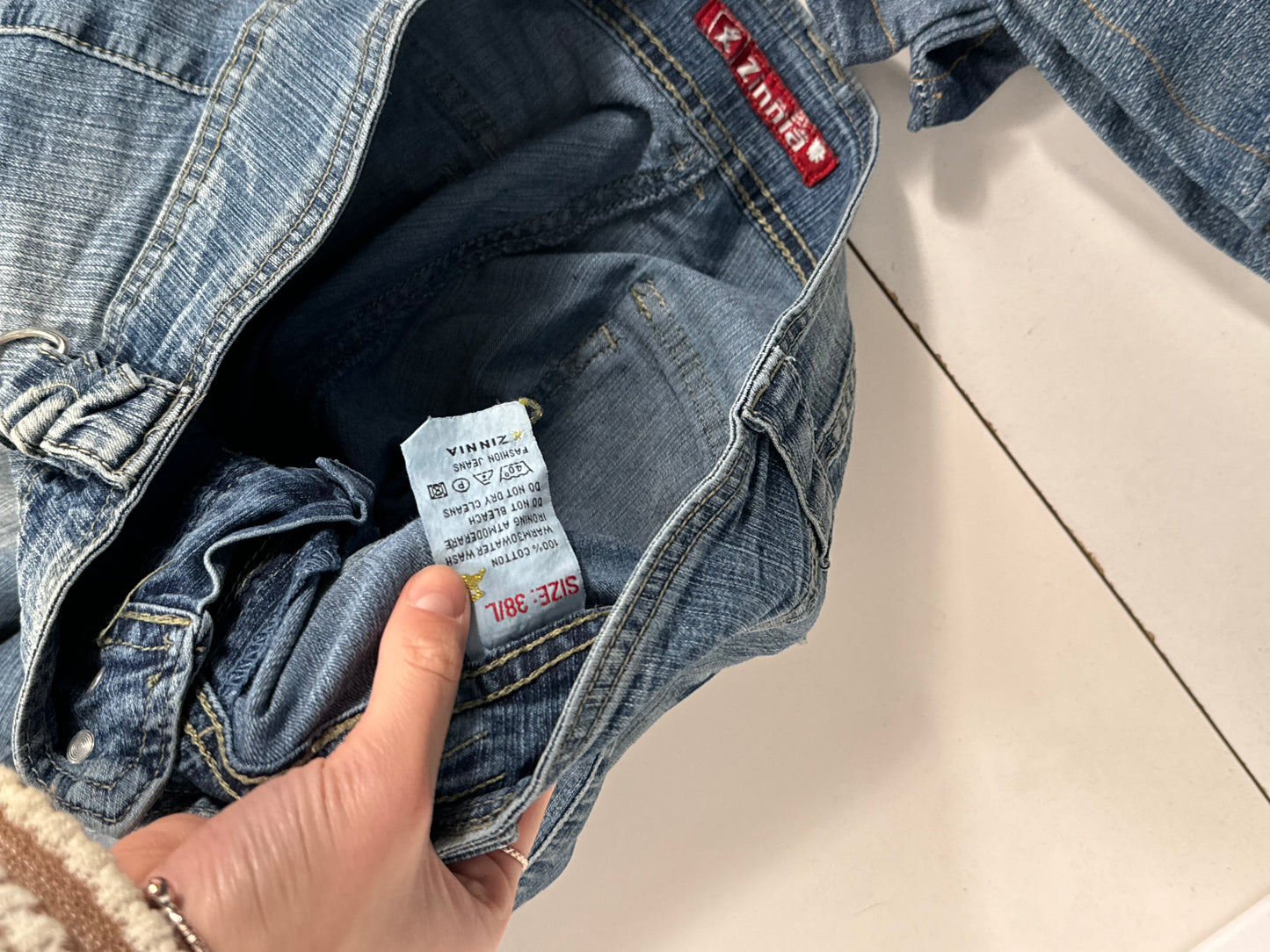 Lavtaljede jeans str: S