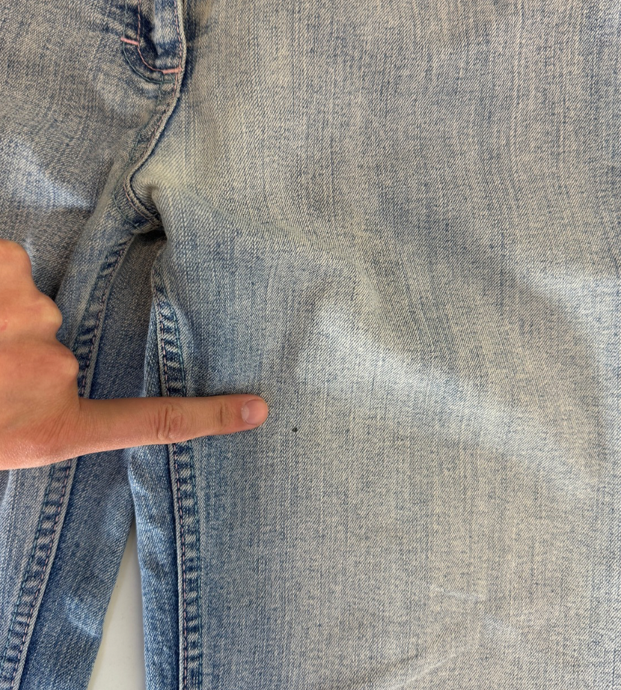 Lågmidjade jeans–stl: XS