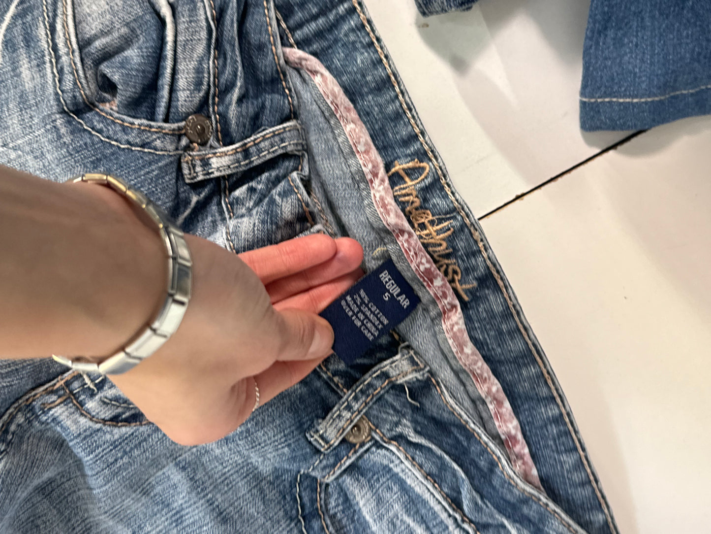 Lavlivede jeans str: XS