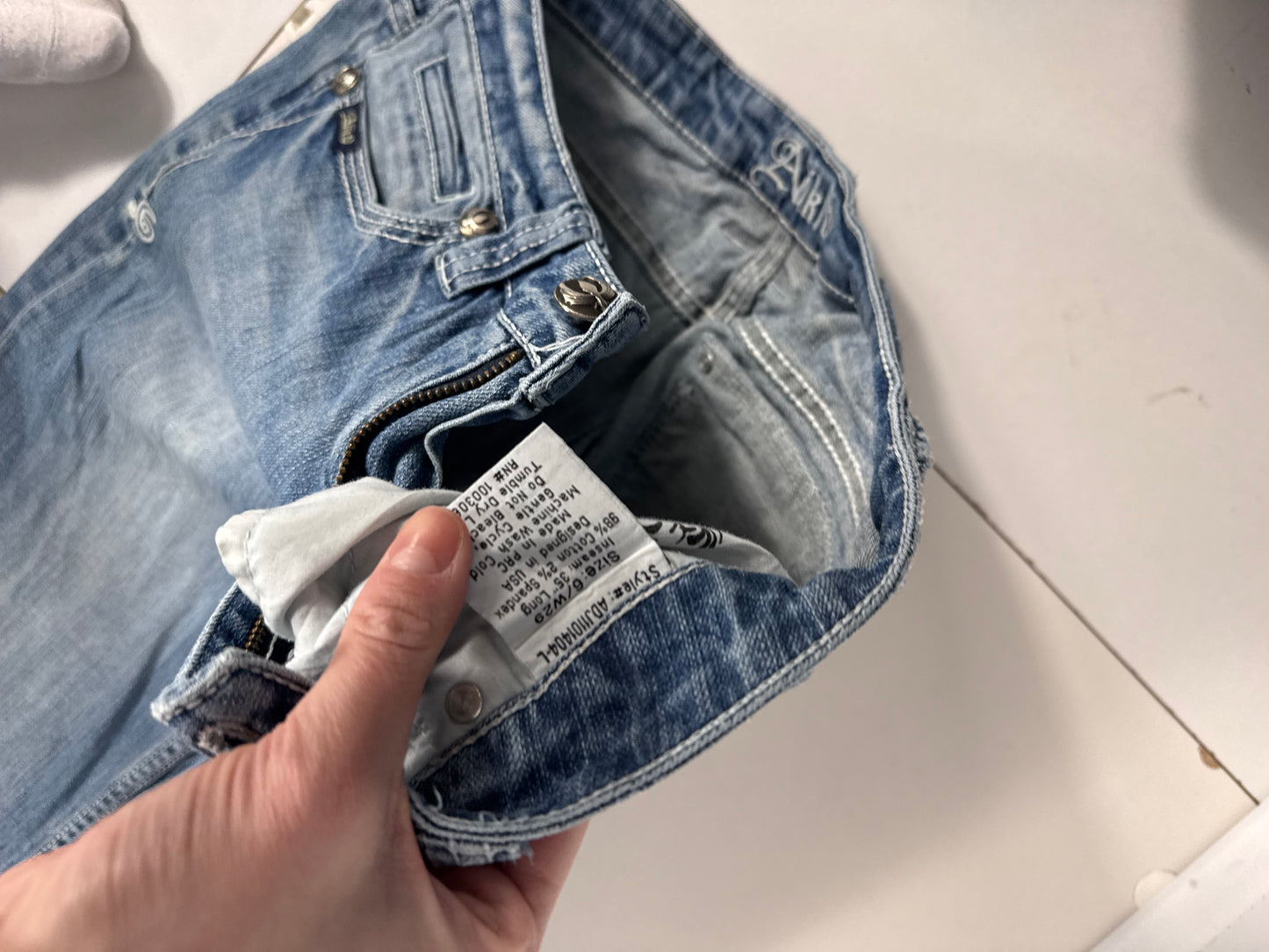 Lågmidjade jeans stl: S