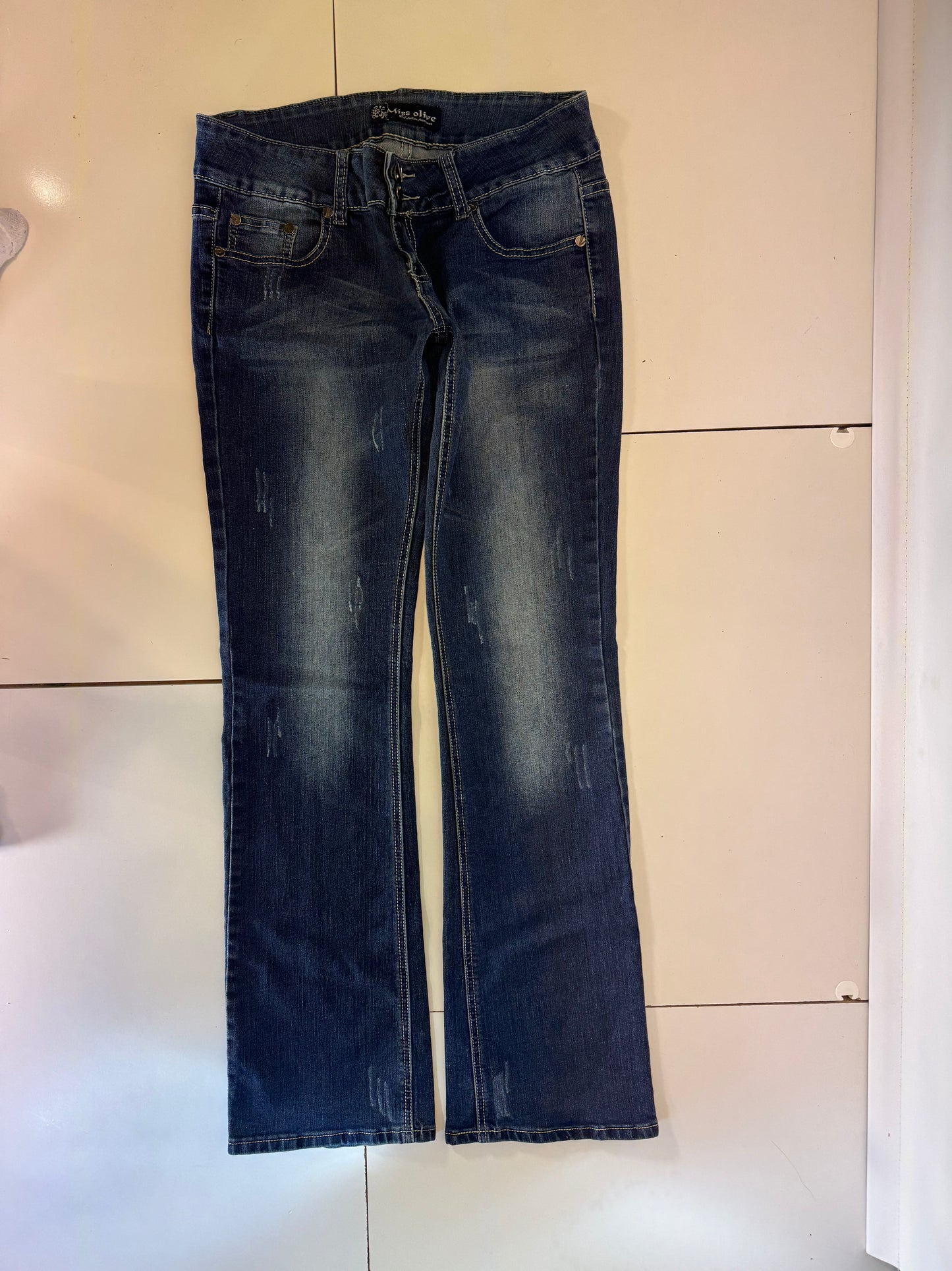 Lågmidjade jeans–stl: M