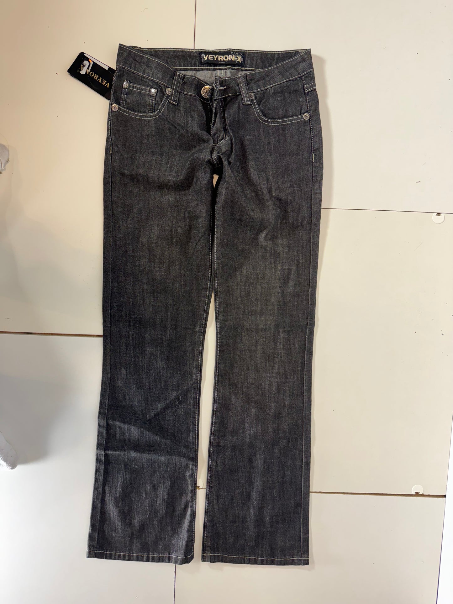 Lågmidjade jeans–stl: S