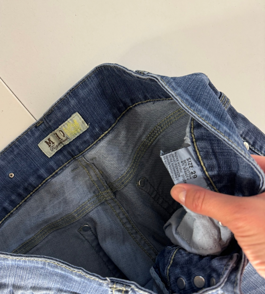Lågmidjade jeans–stl: S
