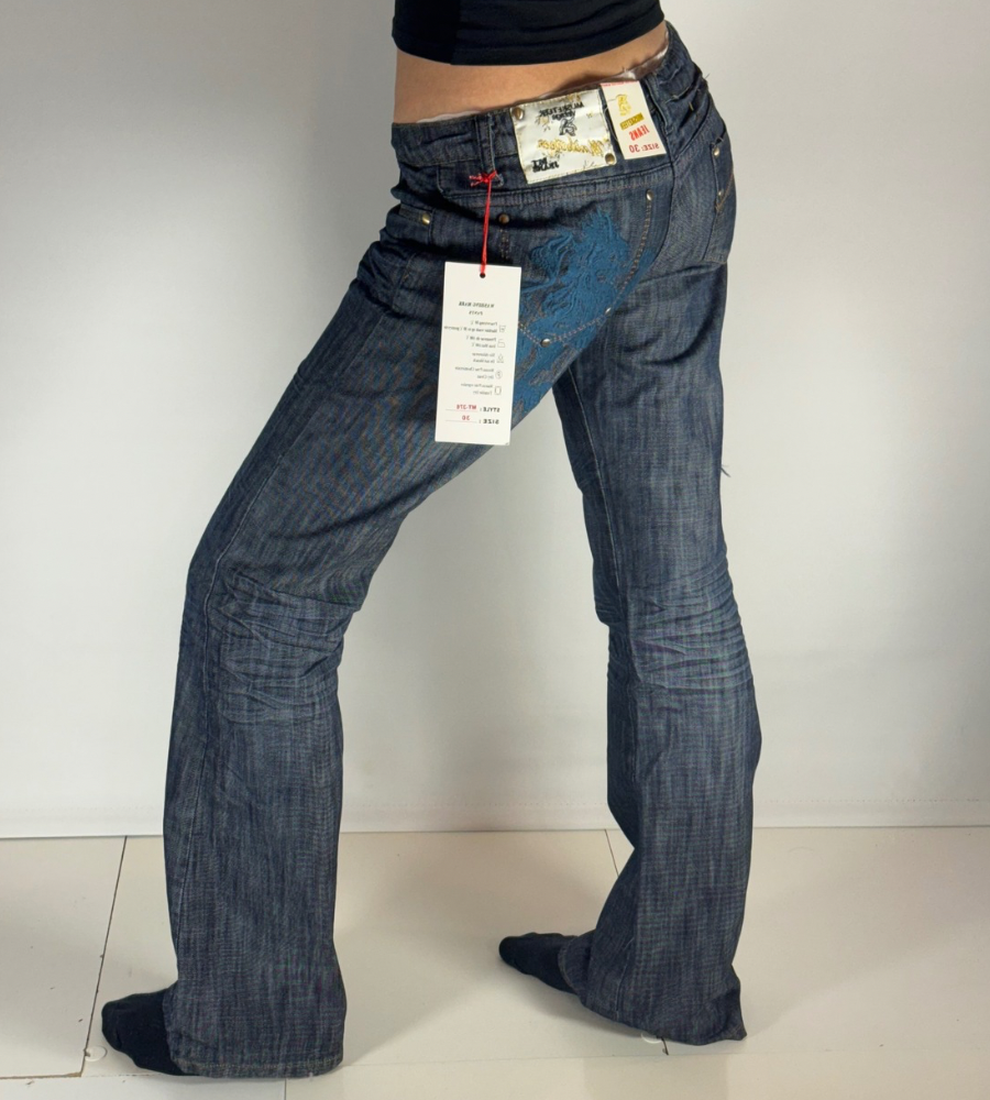 Lågmidjade jeans–stl: S