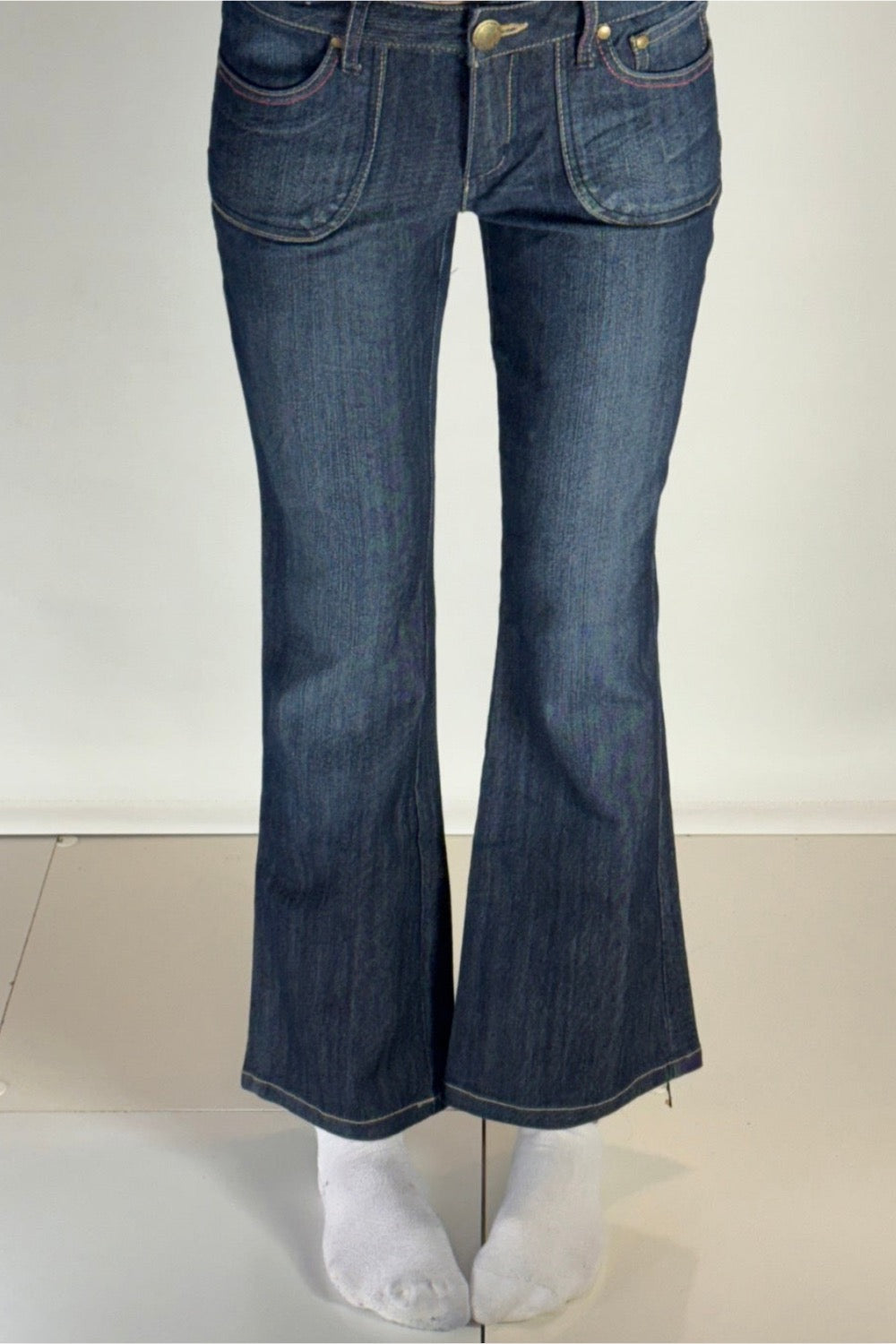 Lågmidjade jeans–stl: XS/S
