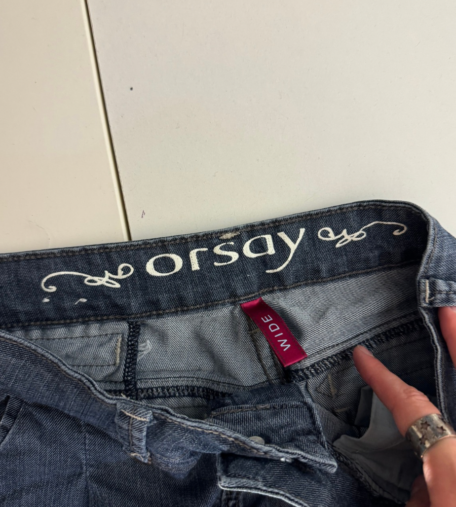 Lågmidjade jeans–stl: S